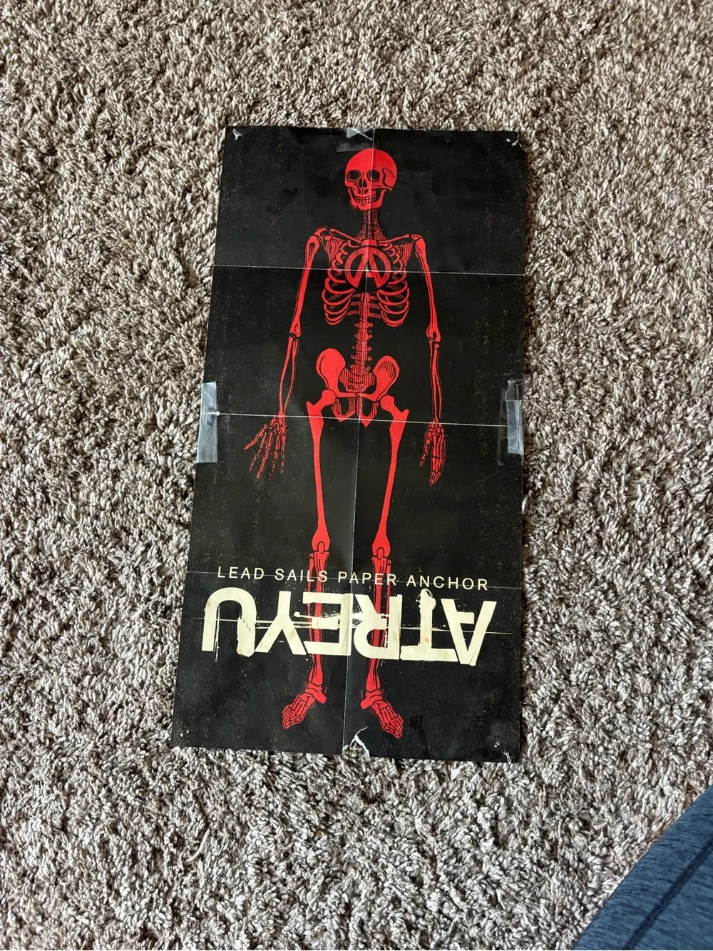 Vintage signed Atreyu Band Poster in Black and Brown Tones - Picture 3 of 3